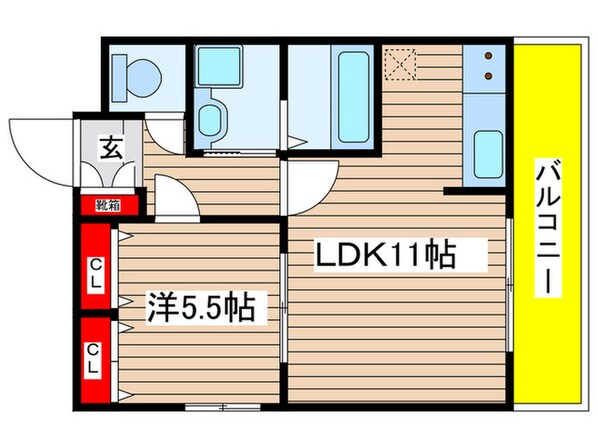 サクラ北原の物件間取画像